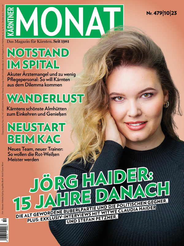 Magazincover für Kärntner MONAT Oktober 2023